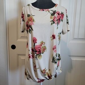 GORILLA CAT Floral Top, EUC